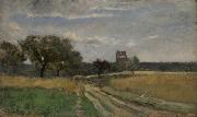 Charles Francois Daubigny Landscape oil painting on canvas